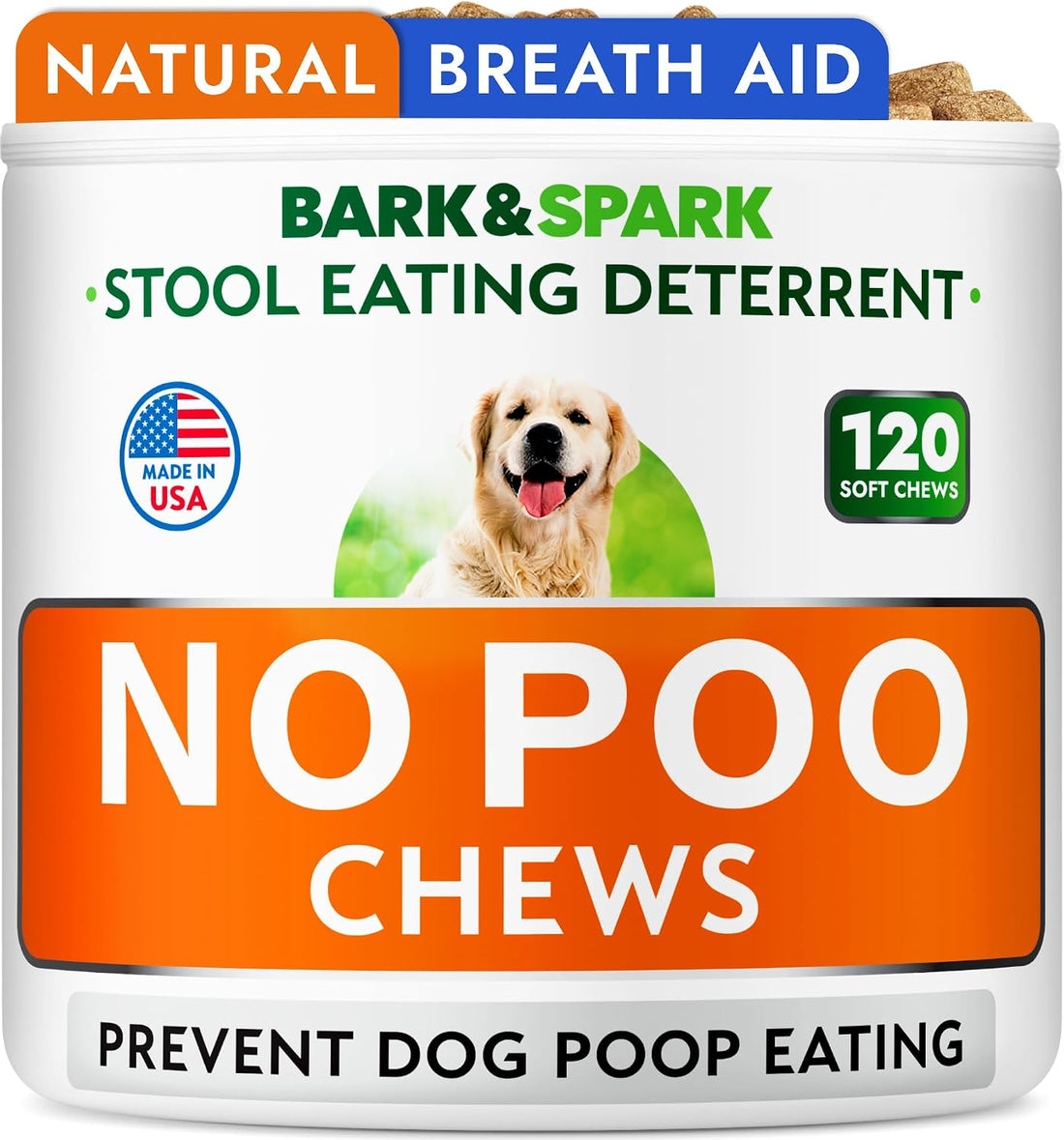 BARK&SPARK No Poo Chews for Dogs