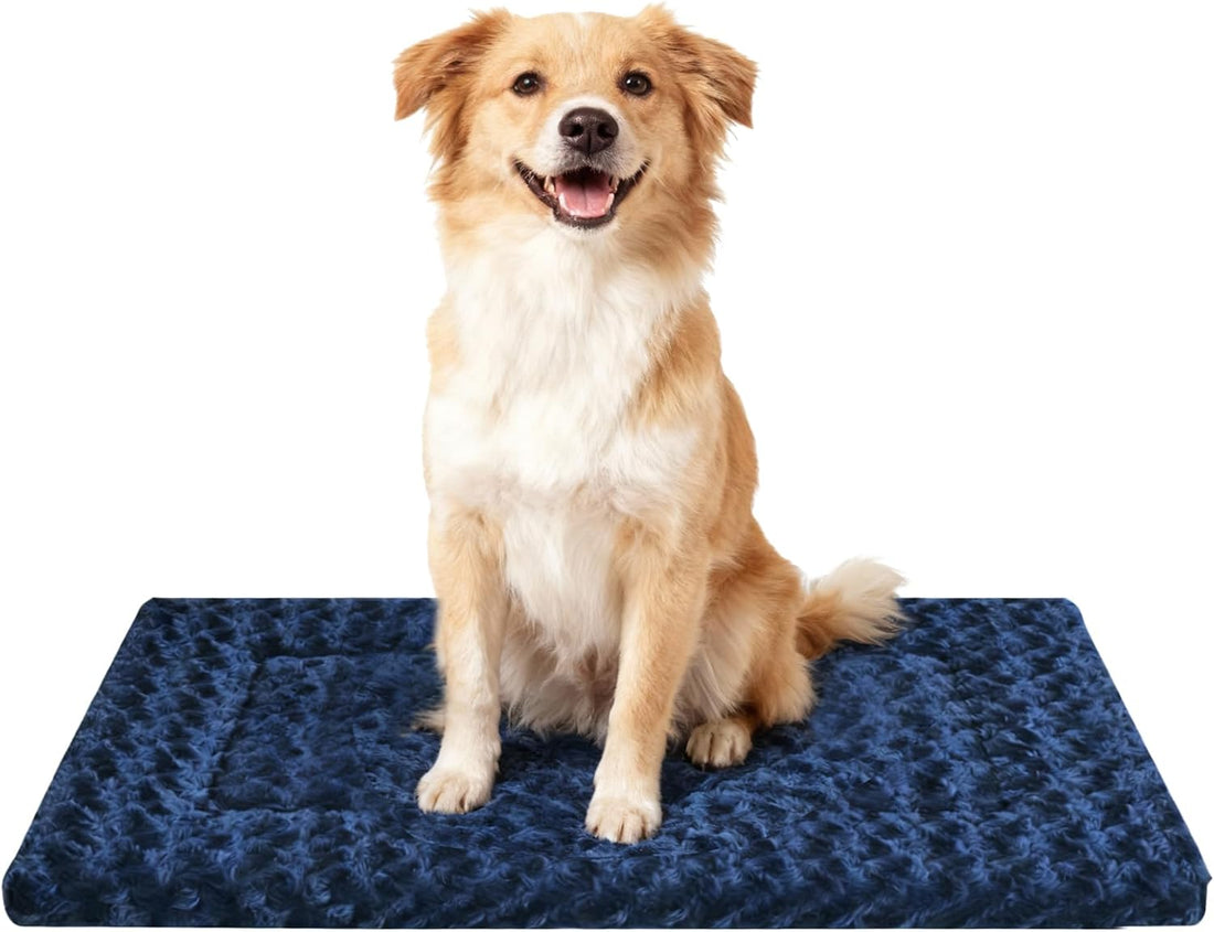 Dog Bed Mat,Reversible & Ultra Soft Kennel Pad-Machine Washable Pet