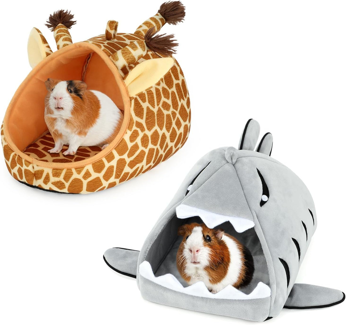 YUEPET Guinea Pig Bed 2 Pack, Warm Guinea Pig Hideouts