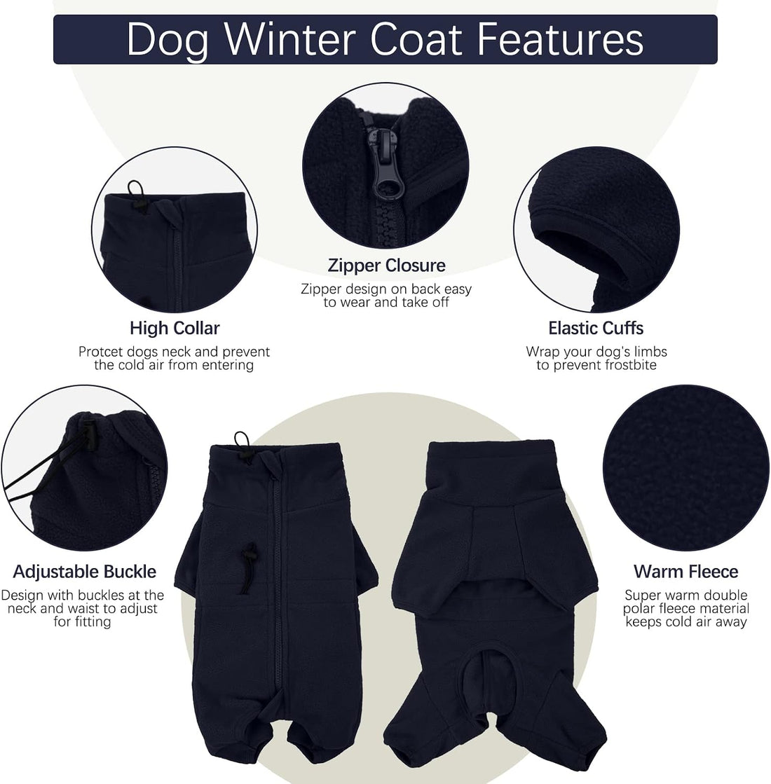 ROZKITCH Dog Coats for Medium Dogs