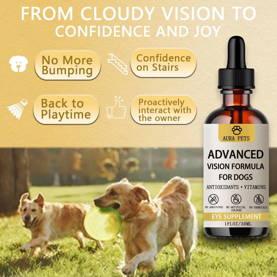 Aura Pets Advanced Vision Formula for Dogs