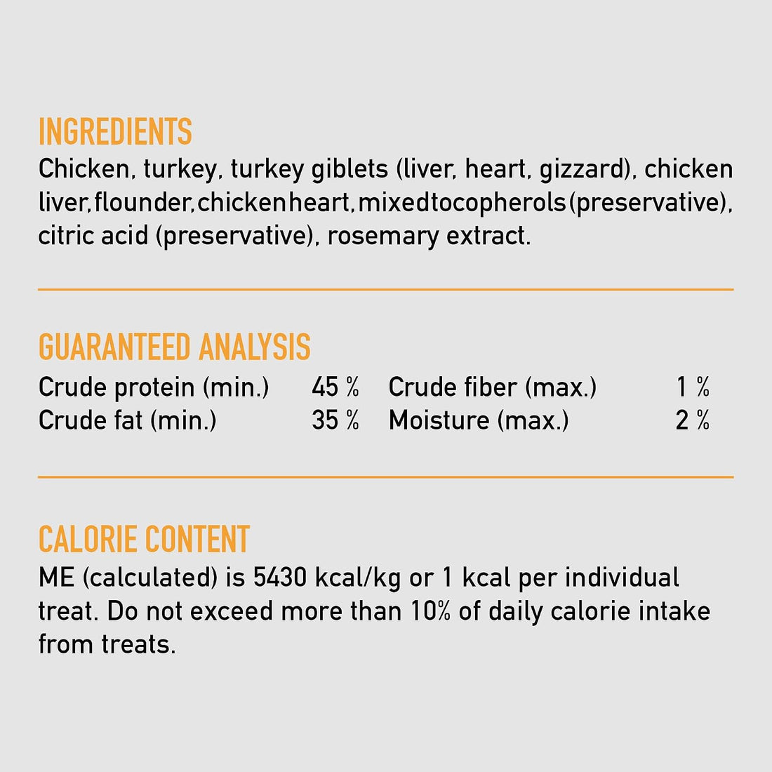 ORIJEN Freeze Dried Cat Treats Grain Free High Protein Raw Animal