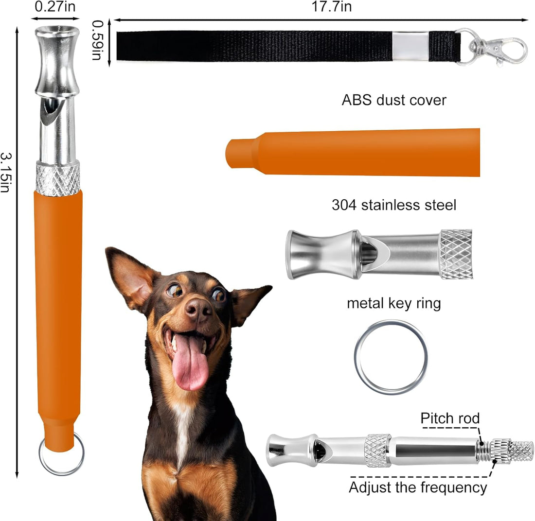 Irilatrue 2 Pack Dog Whistle Set