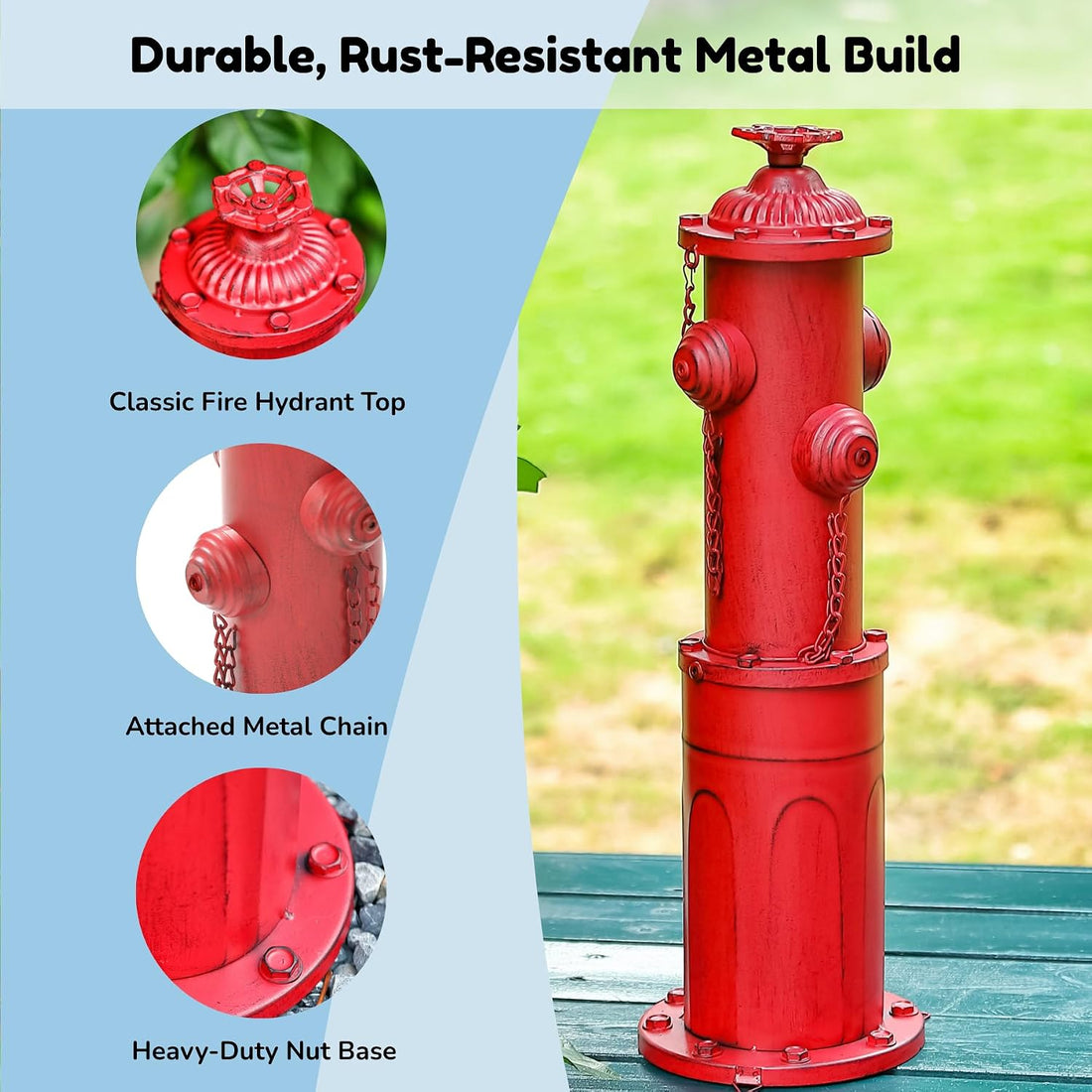 Fire Hydrant for Dogs to Pee On 22.5" Dog Fire Hydrant Pee Post