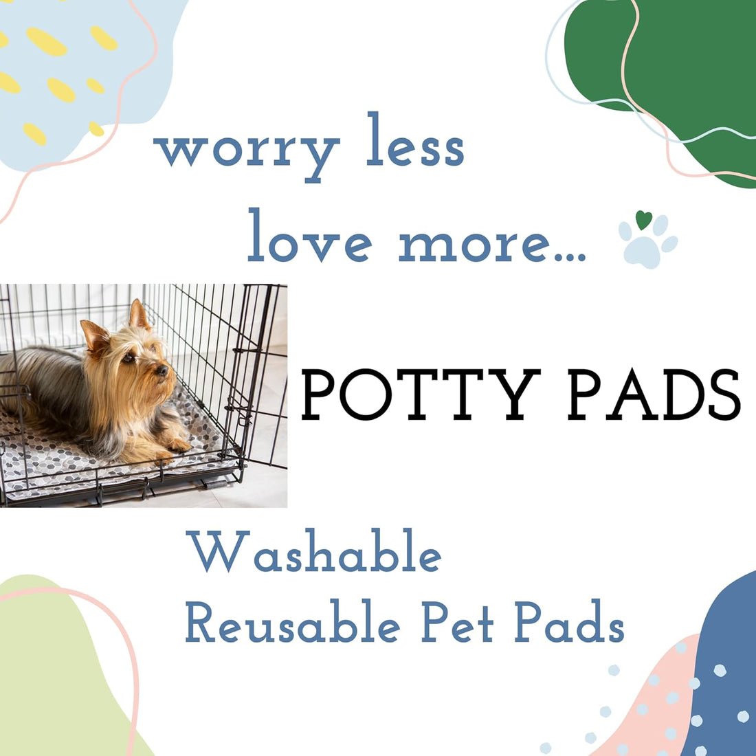 Caldwell's Pet Supply Co. 30x36 Potty Pads, Washable Pee Pads for Dogs
