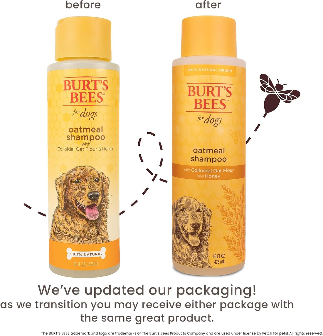 Burt's Bees for Pets Oatmeal Dog Shampoo with Honey