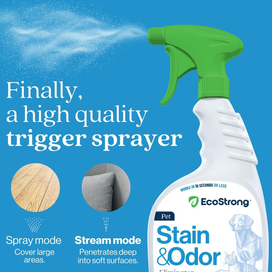 Eco Strong Pet Stain and Odor Remover - Pet Odor Eliminator