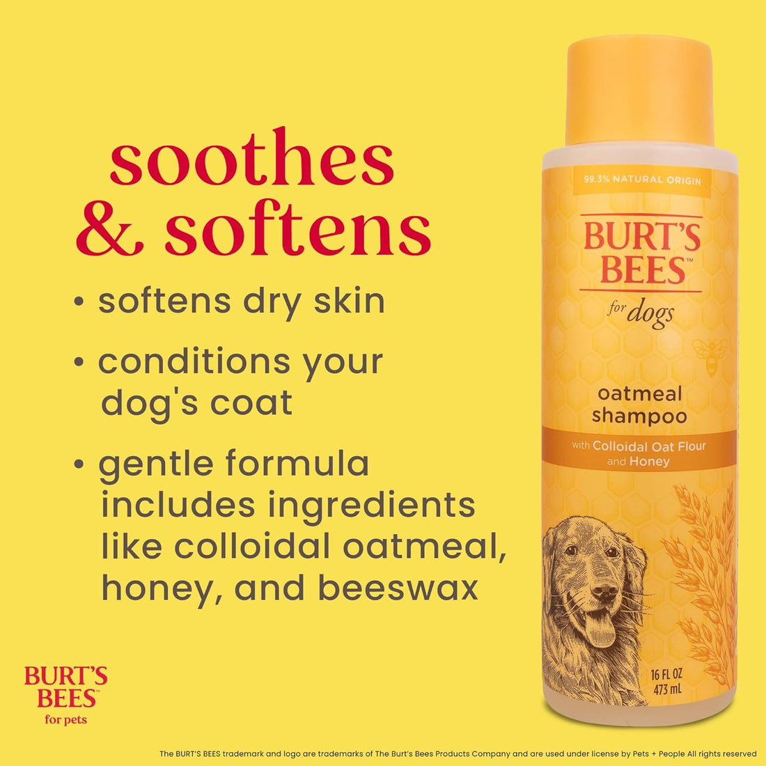 Burt's Bees for Pets Oatmeal Dog Shampoo with Honey