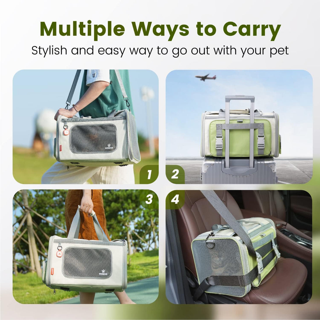 Pawaii Cat Carrier with ID Tag
