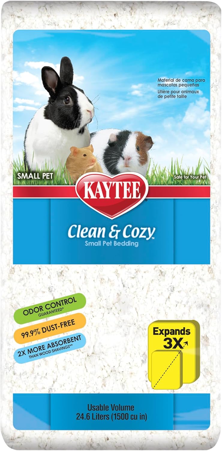 Kaytee Clean & Cozy Paper Bedding for Small Animals, White