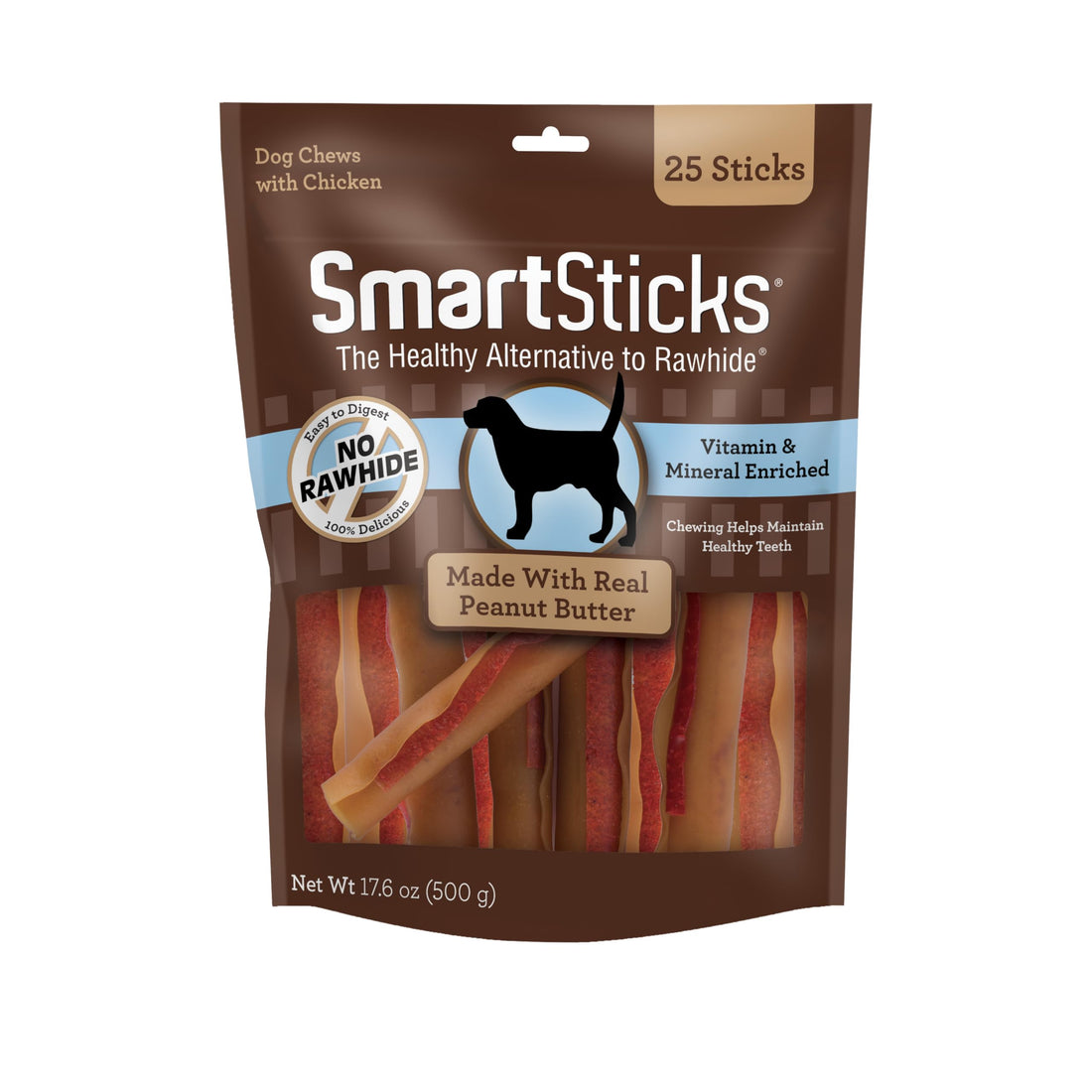 SmartBones SmartSticks With Real Peanut Butter