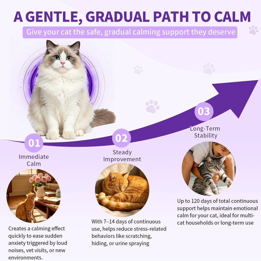 Cat Calming Diffuser Kit with 2 Diffusers & 4 Refills