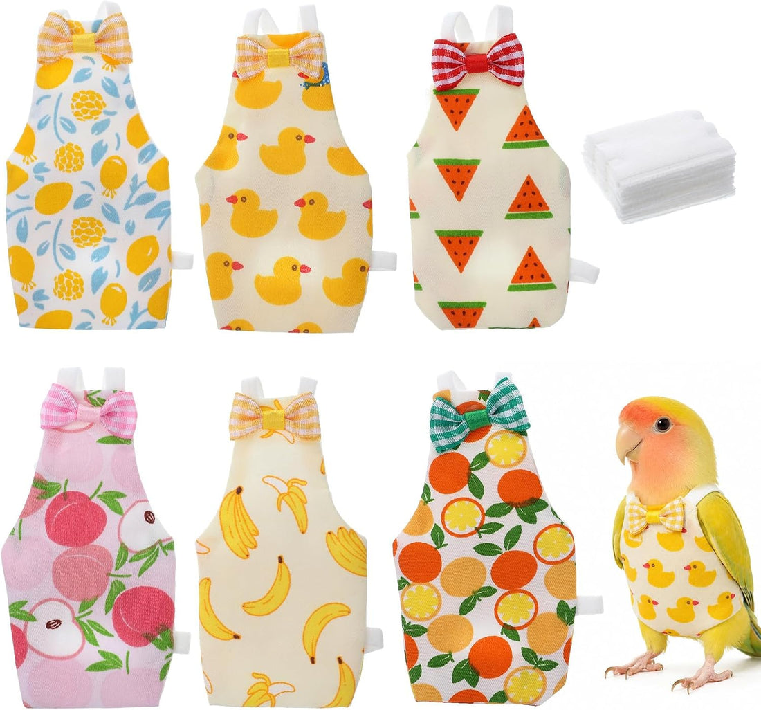 Bird Diaper with Waterproof Inner & Diapers Replacement