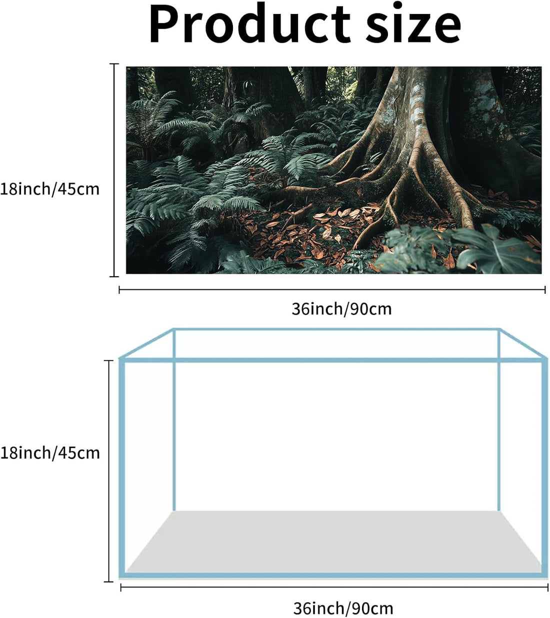 COMSUN 3 PCS Terrarium Background