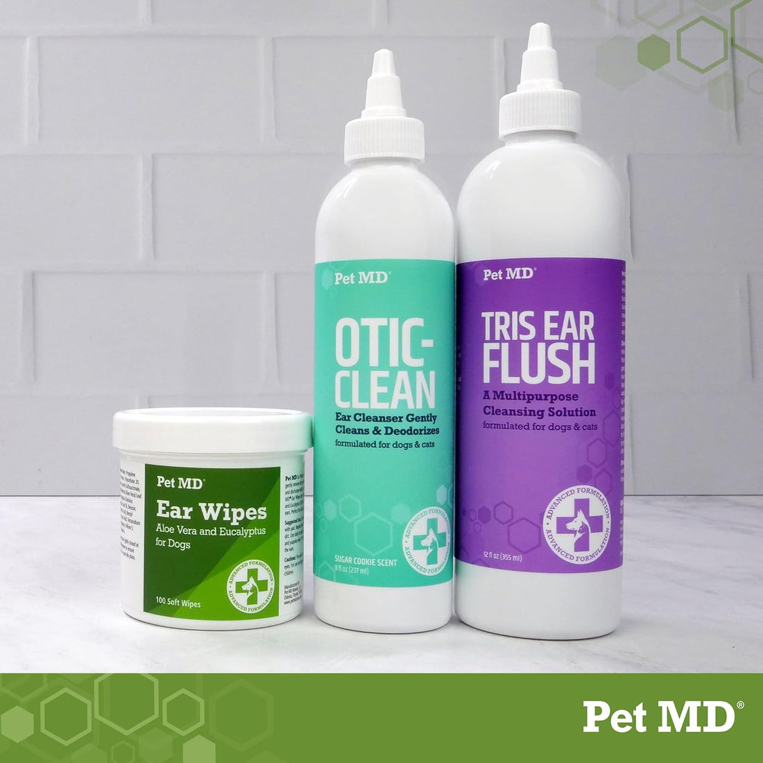 Pet MD Tris Flush Ear Cleaner for Dogs & Cats