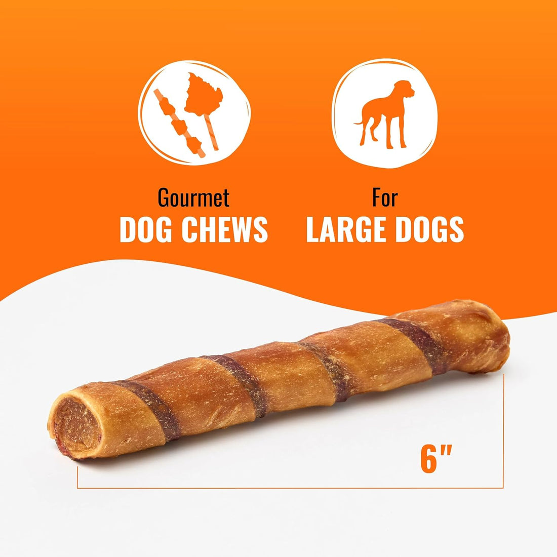 GOOD 'N' FUN SteakSational Twist High Protein Treat for Large Dog