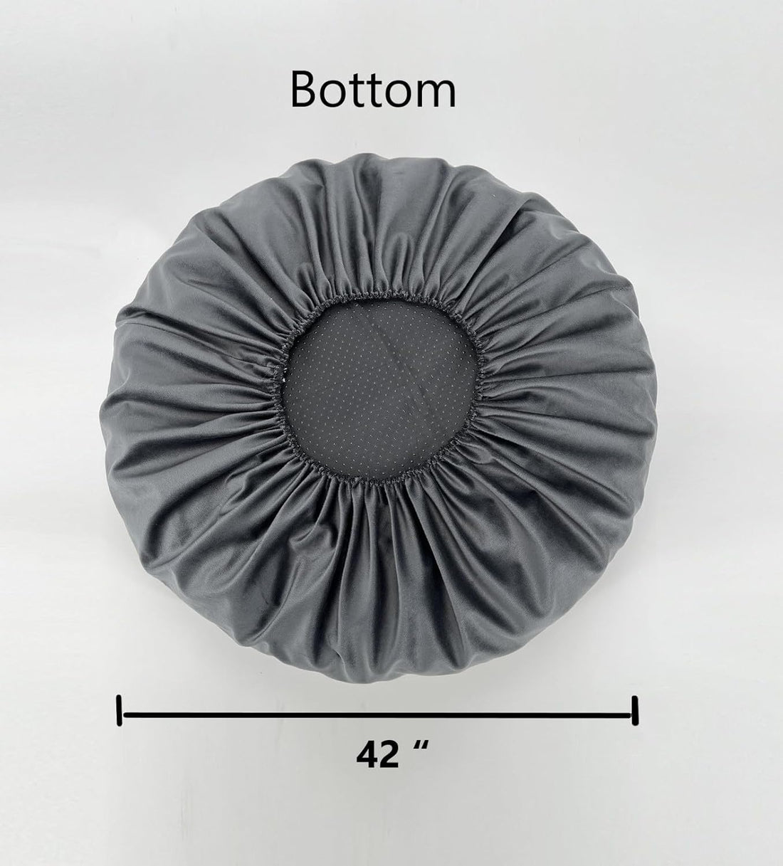 Round Cat and Dog Bed Cover Grey 20 Inch