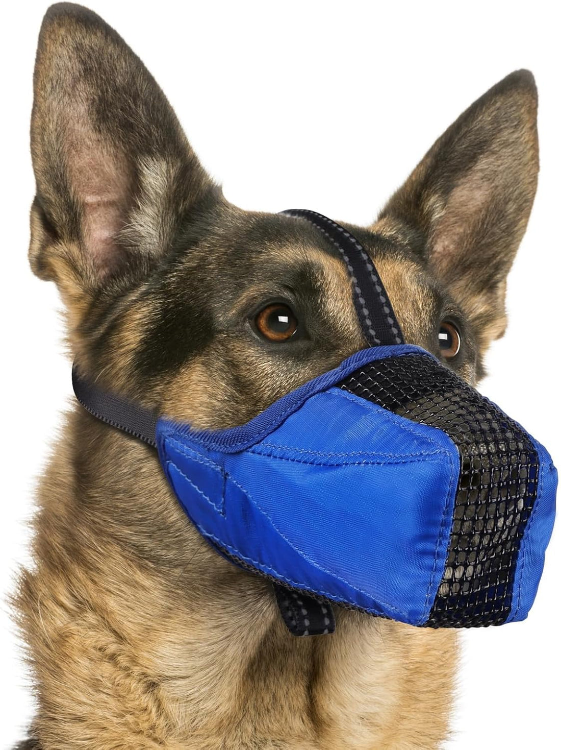 Dog Muzzle, Adjustable Soft Mesh Muzzle Anti-Biting, Chewing