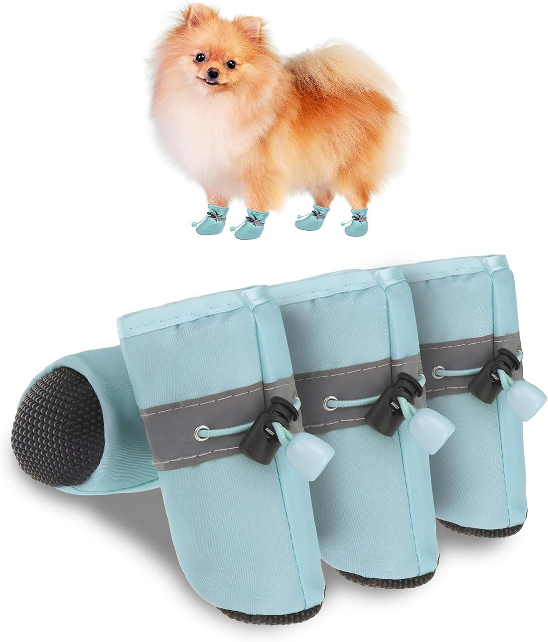 SCENEREAL Dog Shoes for Hot/Cold Pavement