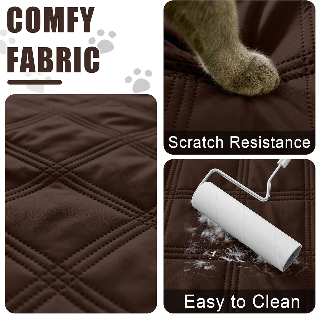 Smiry Waterproof Dog Bed Cover, Reversible Pet Blanket for Sofa Couch