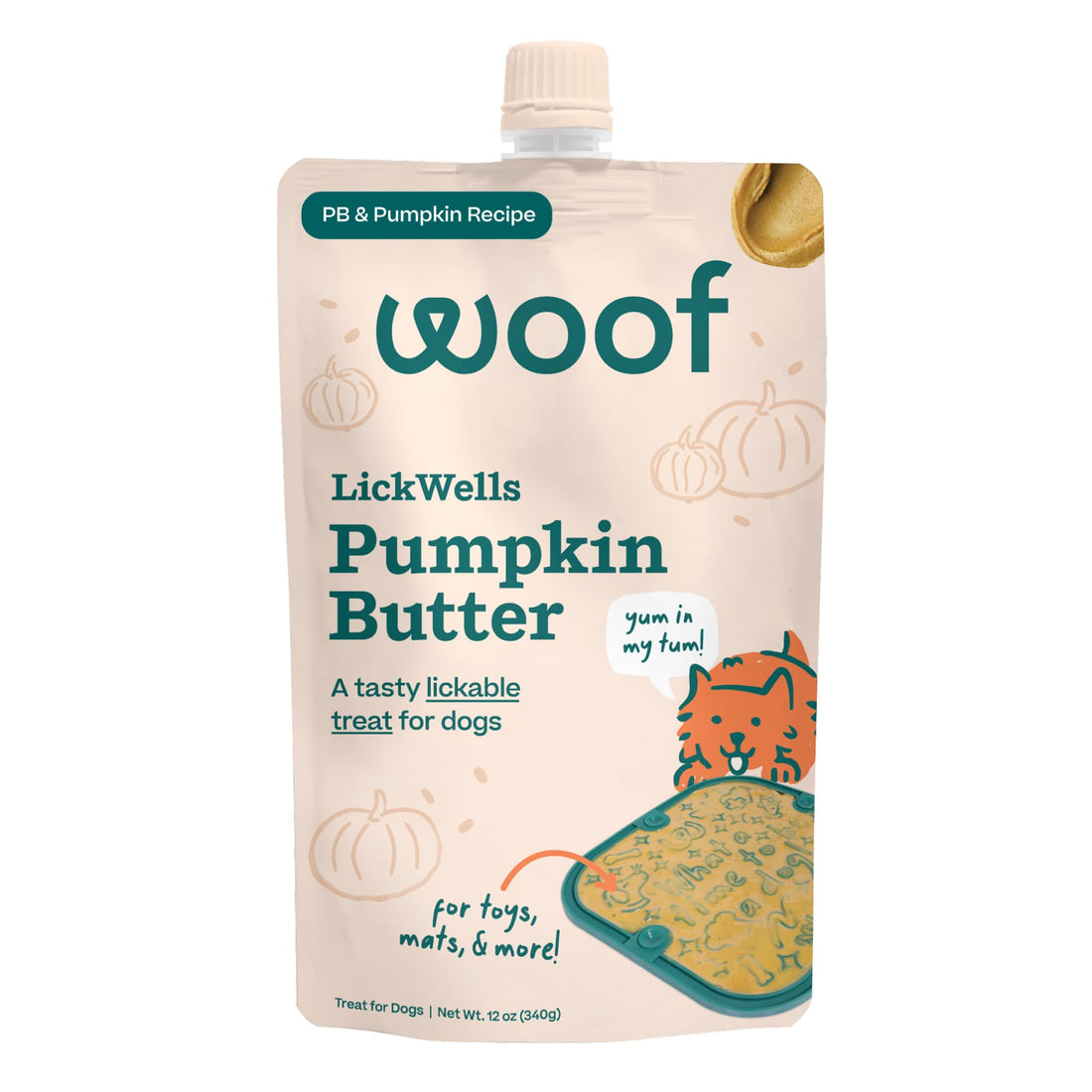 Woof LickWells Dog Lick Mat Spread