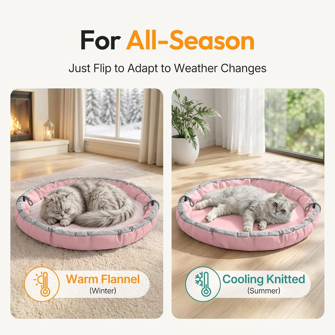 Cat Bed for Indoor Kitten Bed Washable