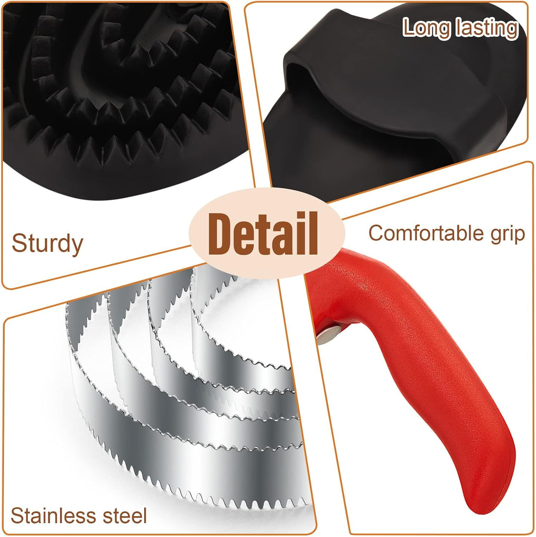 Chengu 2 pcs Reversible Stainless Steel Curry Comb with Rubber Curry