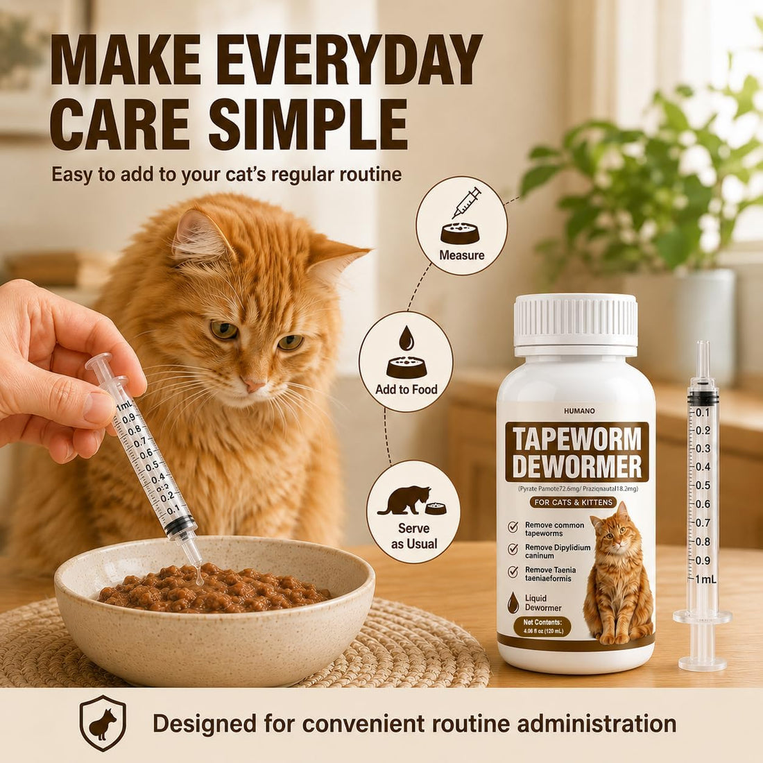 Dewormer for Cats Broad Spectrum Cats Tapeworm Dewormer for Tapeworm