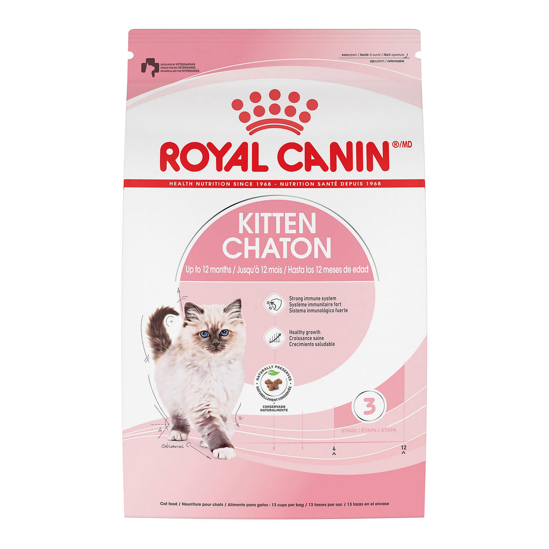 Royal Canin Feline Health Nutrition Kitten Dry Cat Food, 7 lb Bag