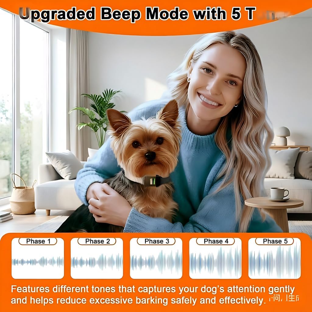 Bark Collar for Dogs, 2Pack Small Anti Barking Collar