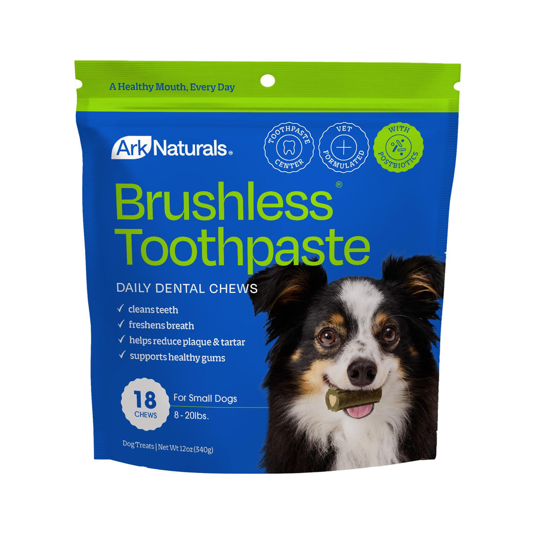 Ark Naturals Brushless Toothpaste, Dog Dental Chews for Small Breeds