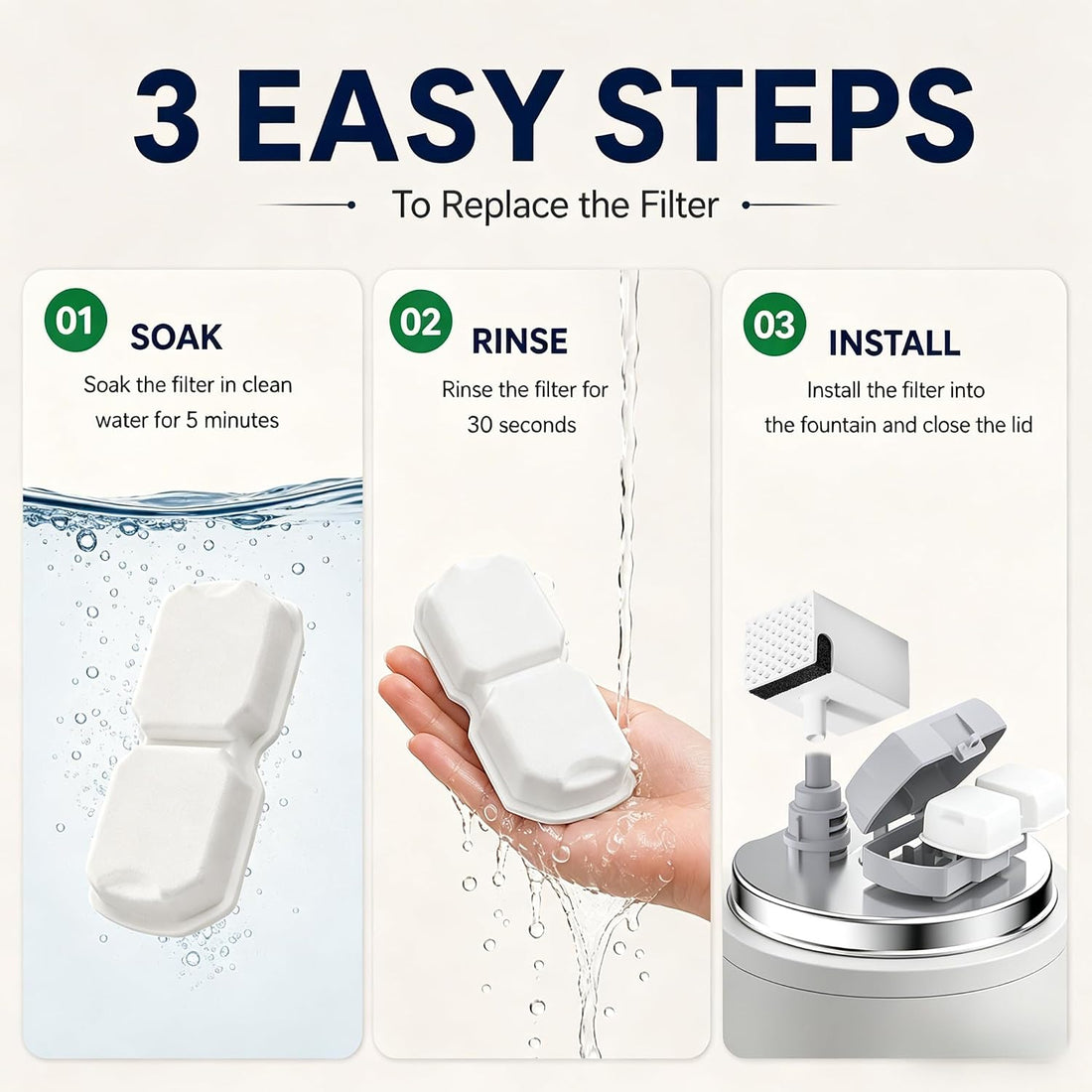 UMOCUOY Cat Water Fountain Filter