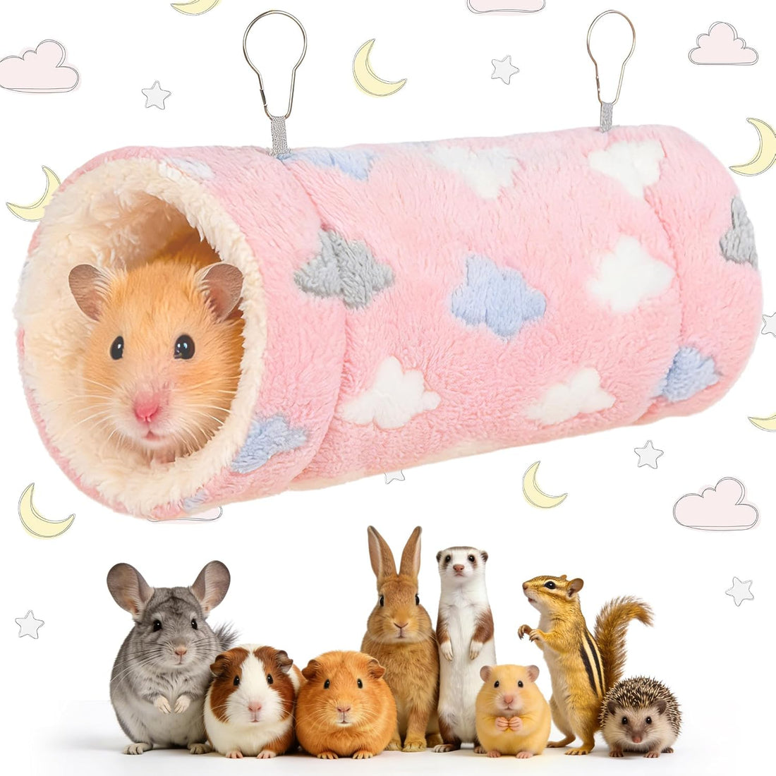RAINFLOW Pink Hamster Tunnel