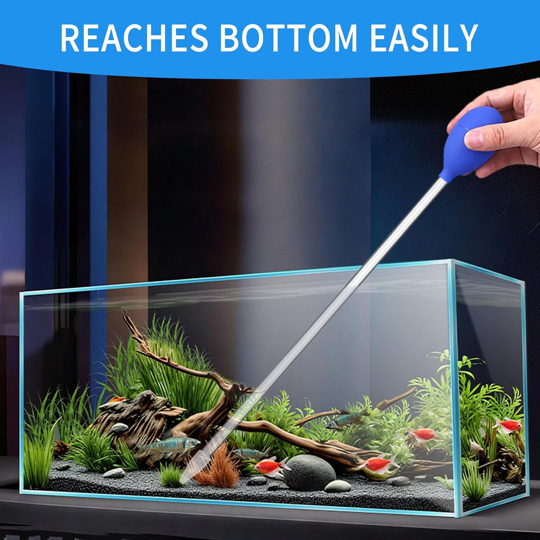 18.5 in Long Pipette for Fish Tank Coral Food Feeder Long Syringe
