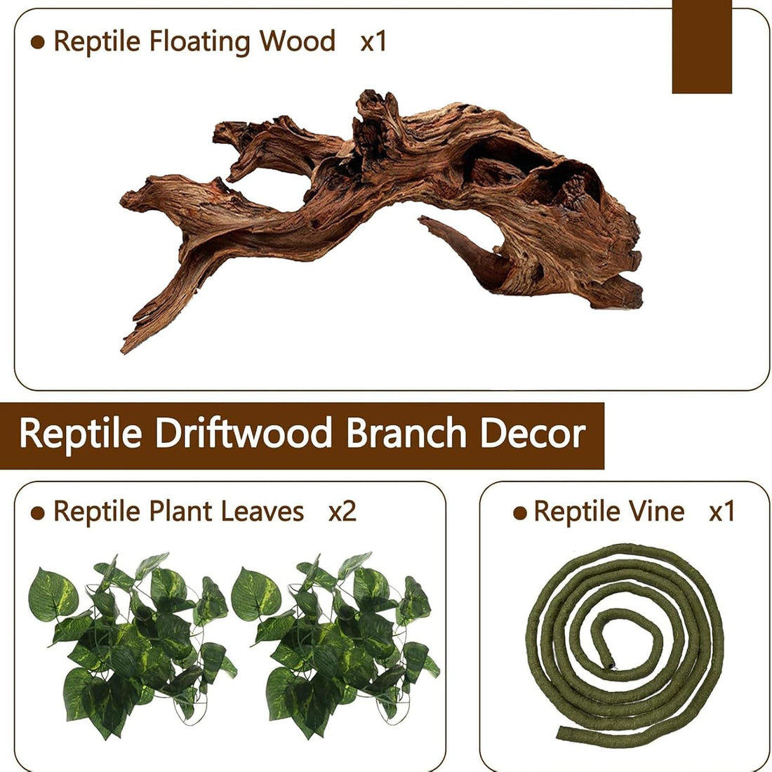 Hamiledyi Bearded Dragon Driftwood for Reptile