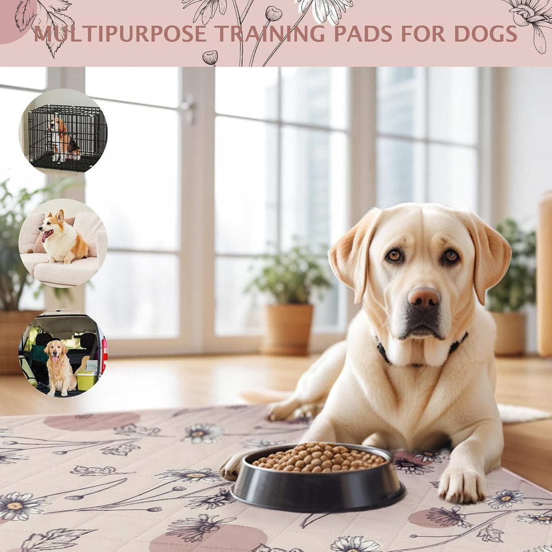 IEUUMLER Washable Pee Pads for Dogs