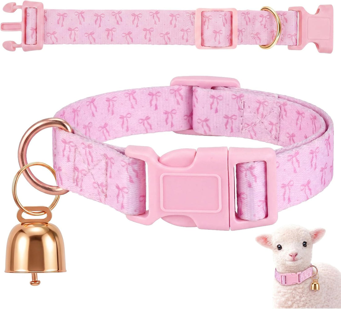 Copper Bell Goat Collar, Geometric Boy Style for Pygmy Goats and Lambs