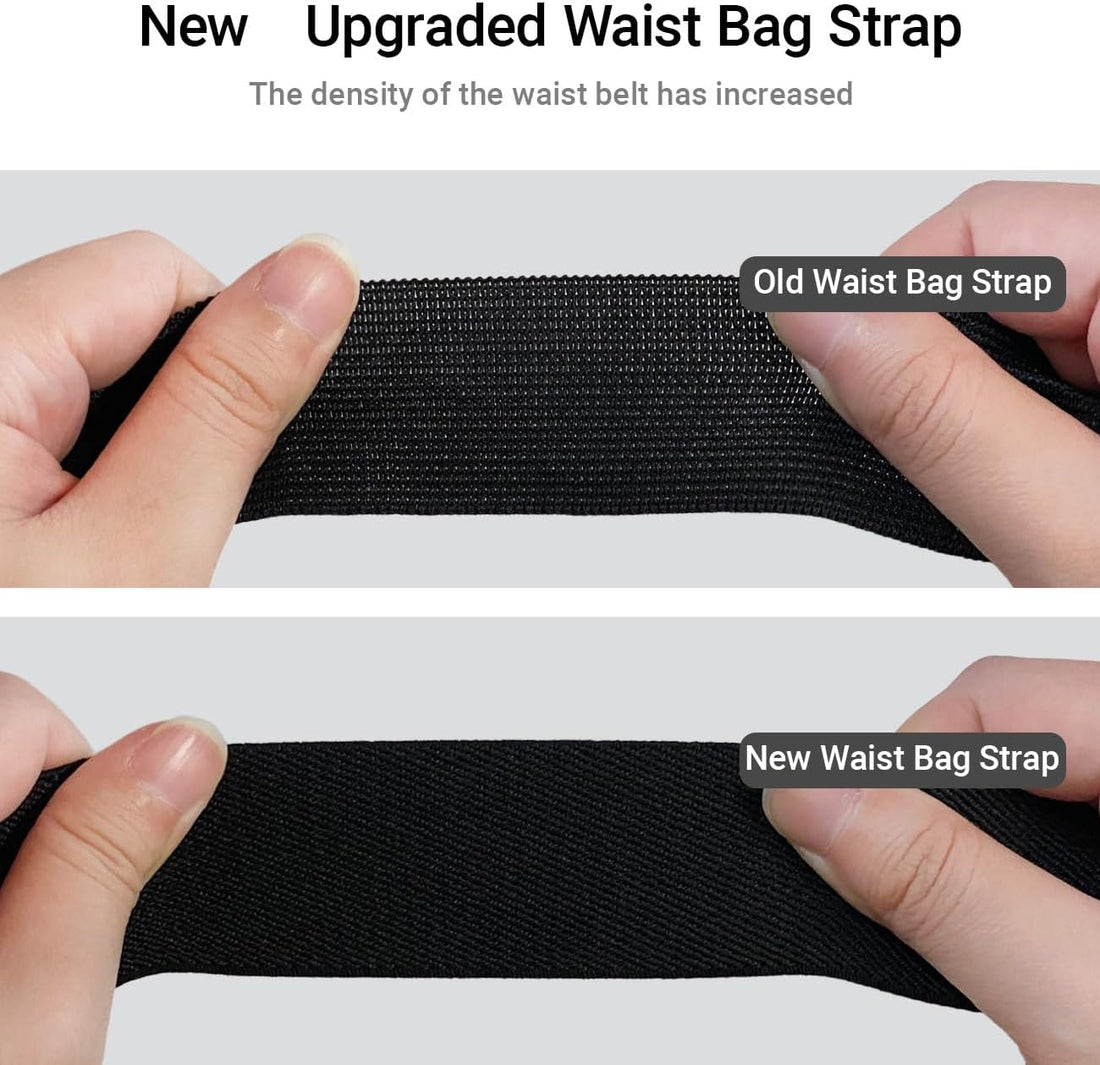 Hands Free Dog Leash with Zipper Pouch, Bungee Waist Leash, Black