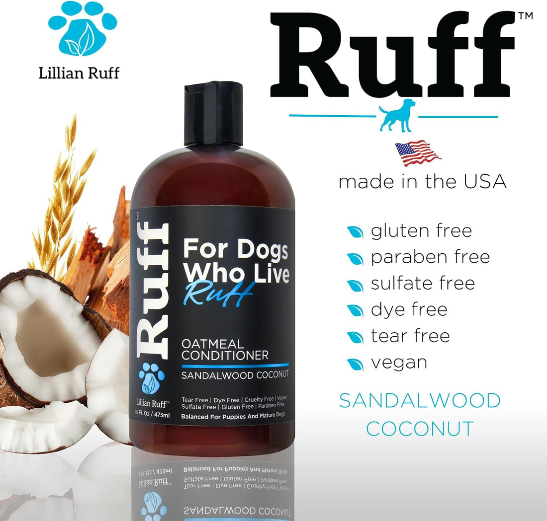 Ruff by Lillian Ruff Sandalwood Coconut Oatmeal Conditioner for Dogs