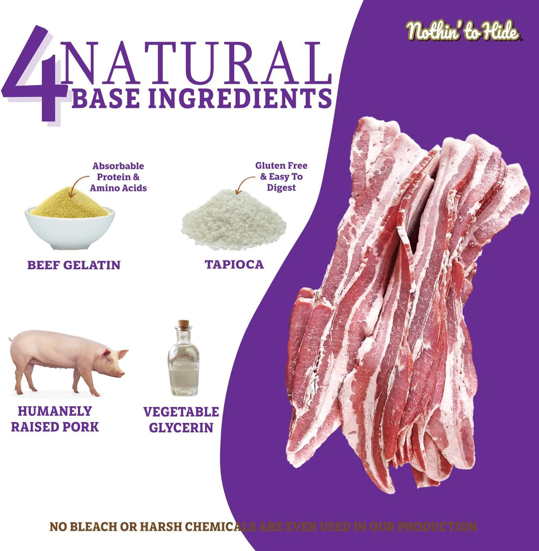 Fieldcrest Farms Nothing to Hide Natural Rawhide Alternative 5''