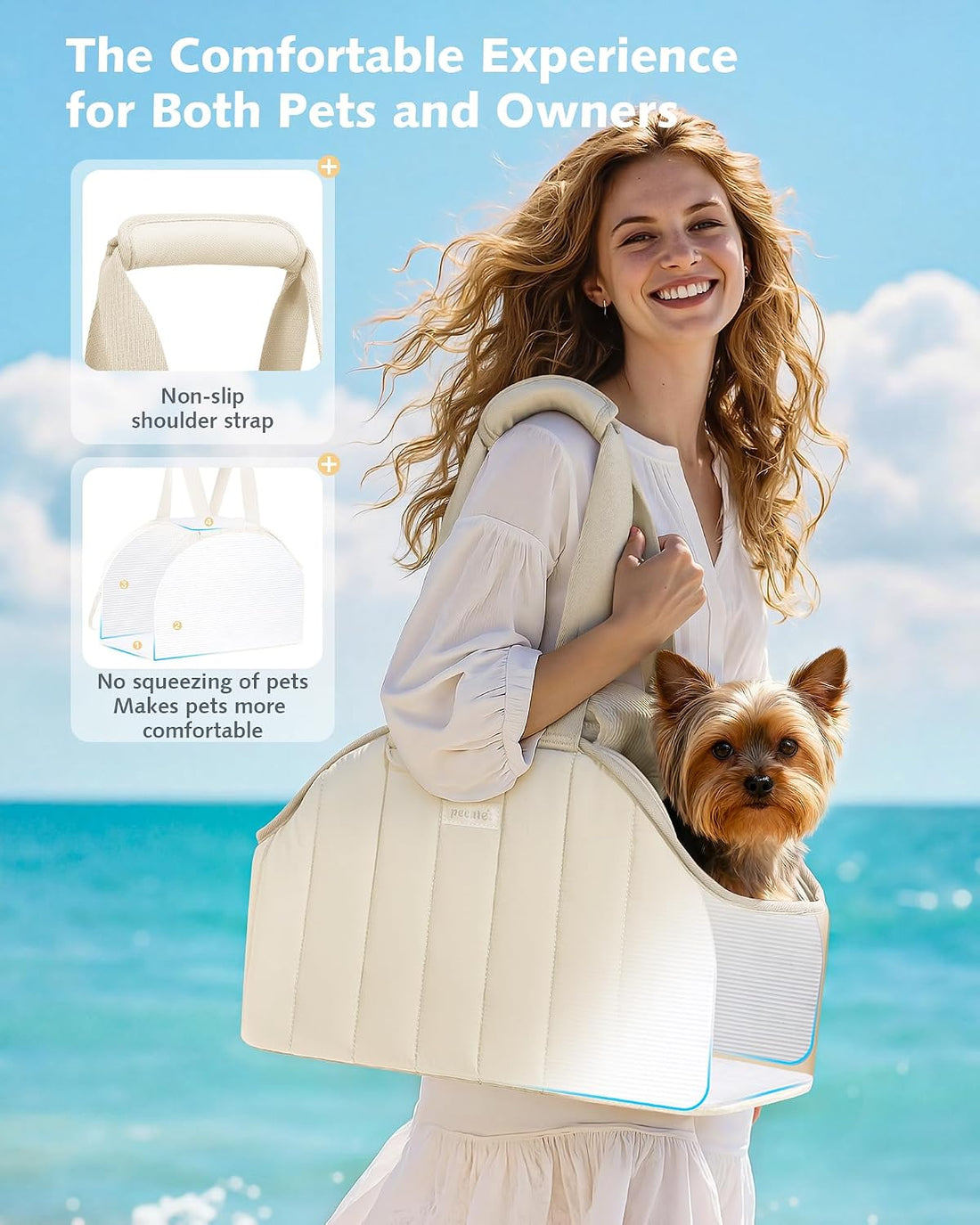 Pecute Dog Purse Carrier, Lightweight Dog Carriers for Small Dogs