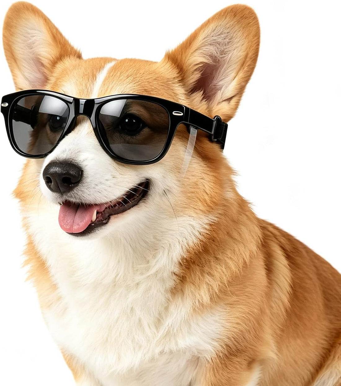 LESYPET Dog Sunglasses with Adjustable Strap Medium-Large Dog Glasses