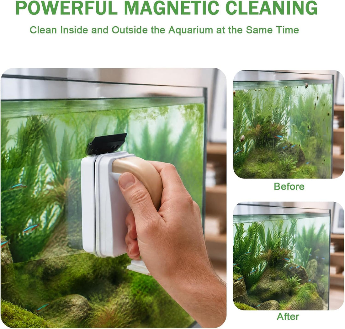 Magnetic Fish Tank Cleaner, Algae Aquarium Glass Cleaning Tool