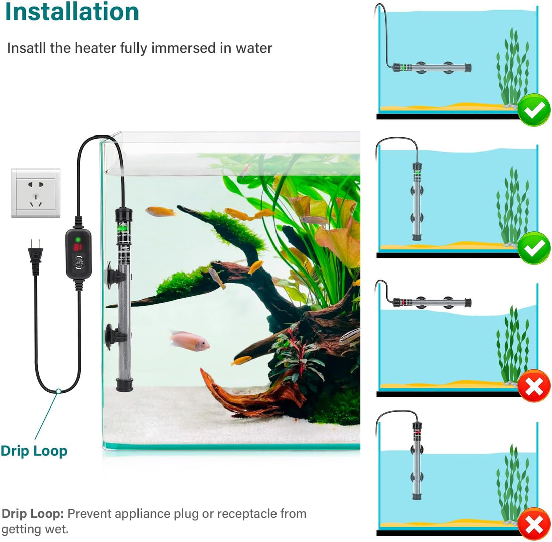 hygger Submersible Aquarium Heater