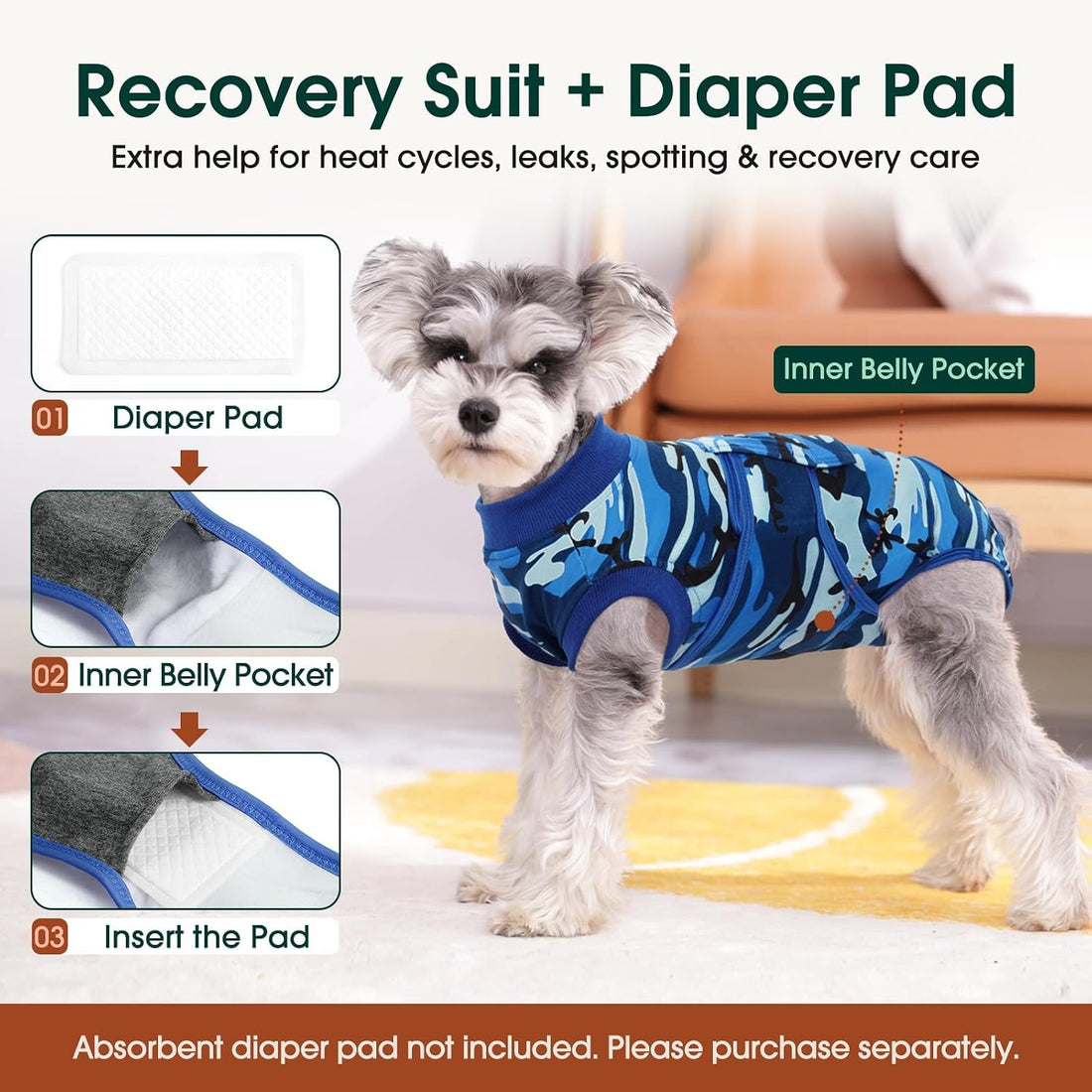 Kuoser Recovery Suit for Dogs Cats