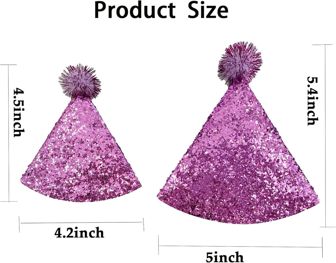 10 Pcs Dog Birthday Hat Set for Small Medium Dogs Cat Puppies