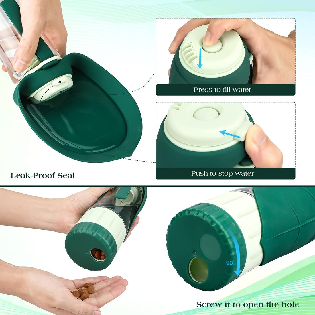 TIOVERY Upgraded Dog Water Bottle