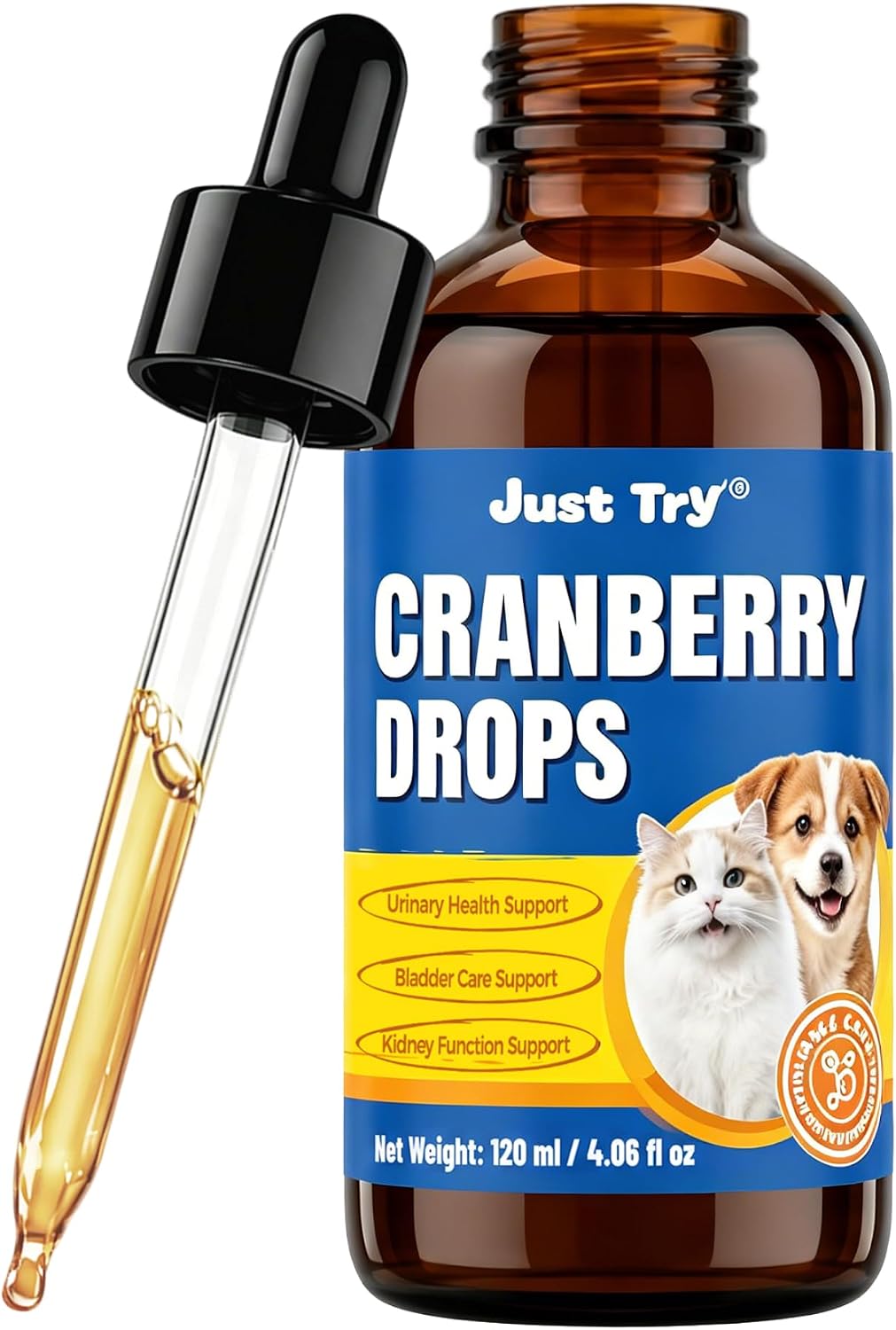 Just Try Iron Liquid Supplement, Iron for Dogs&Cats