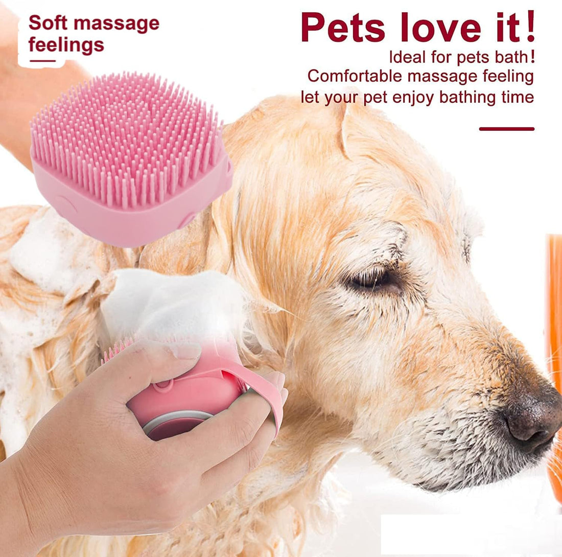 Qubccum 7 Pcs Cat Dog Brush Grooming Kits, Self-Cleaning Slicker Brush