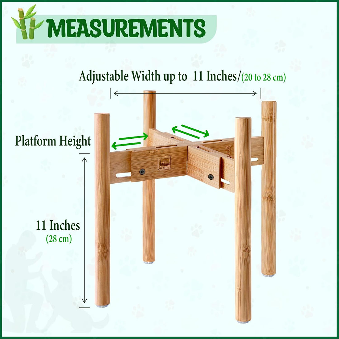 Dog Bowl Stand for Large Breed - Raise, Elevate Bowls to 14-inch High